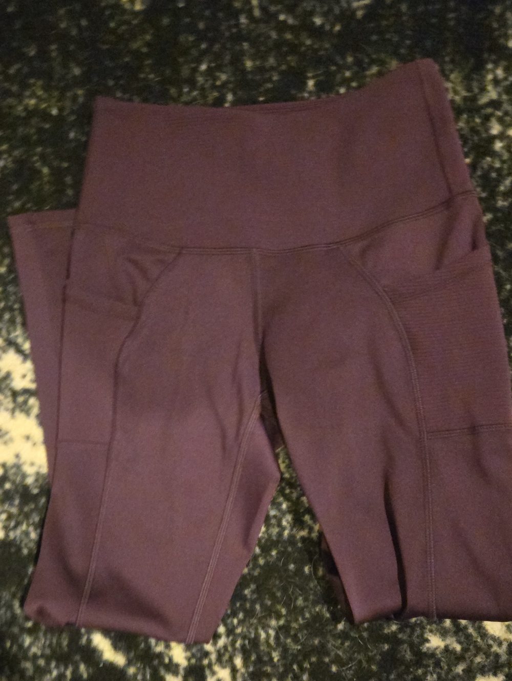 High-Waist Plum Workout Leggings